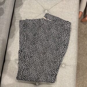 Michael Kors Black and White Patterned Trousers